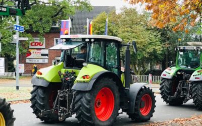 Kundgebung der Landwirte in Oldenburg. Für eine Zukunft der Landwirtschaft