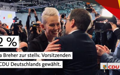 SILVIA BREHER AUF DEM BUNDESPARTEITAG DER CDU ZUR NEUEN STELLVERTRETENDEN VORSITZENDEN GEWÄHLT